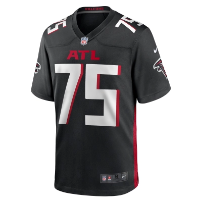 Men's Atlanta Falcons Eli Ankou Black Game Jersey 02