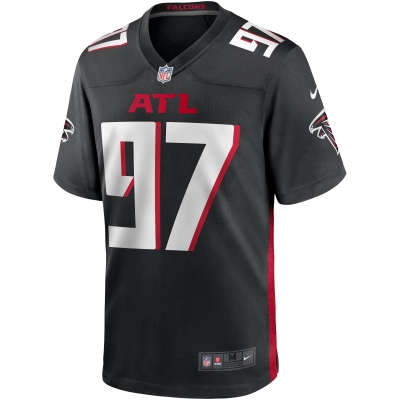 Men's Atlanta Falcons Grady Jarrett Black Game Player Jersey 02