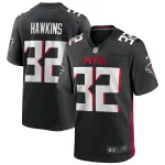 Men's Atlanta Falcons Jaylinn Hawkins Black Player Game Jersey