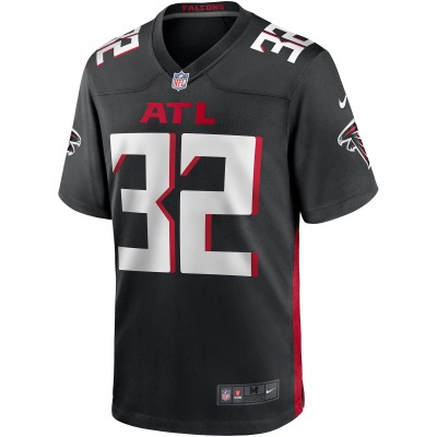 Men's Atlanta Falcons Jaylinn Hawkins Black Player Game Jersey 02