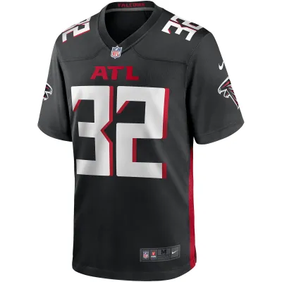 Men's Atlanta Falcons Jaylinn Hawkins Black Player Game Jersey 02