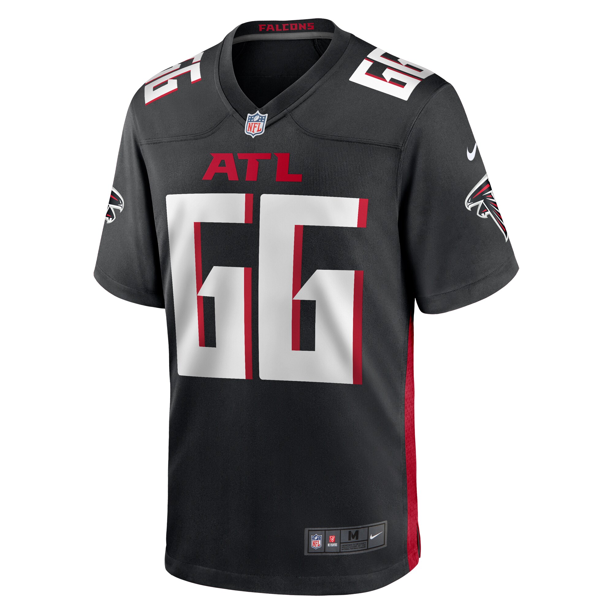 Men's Atlanta Falcons John Leglue Black Team Game Jersey