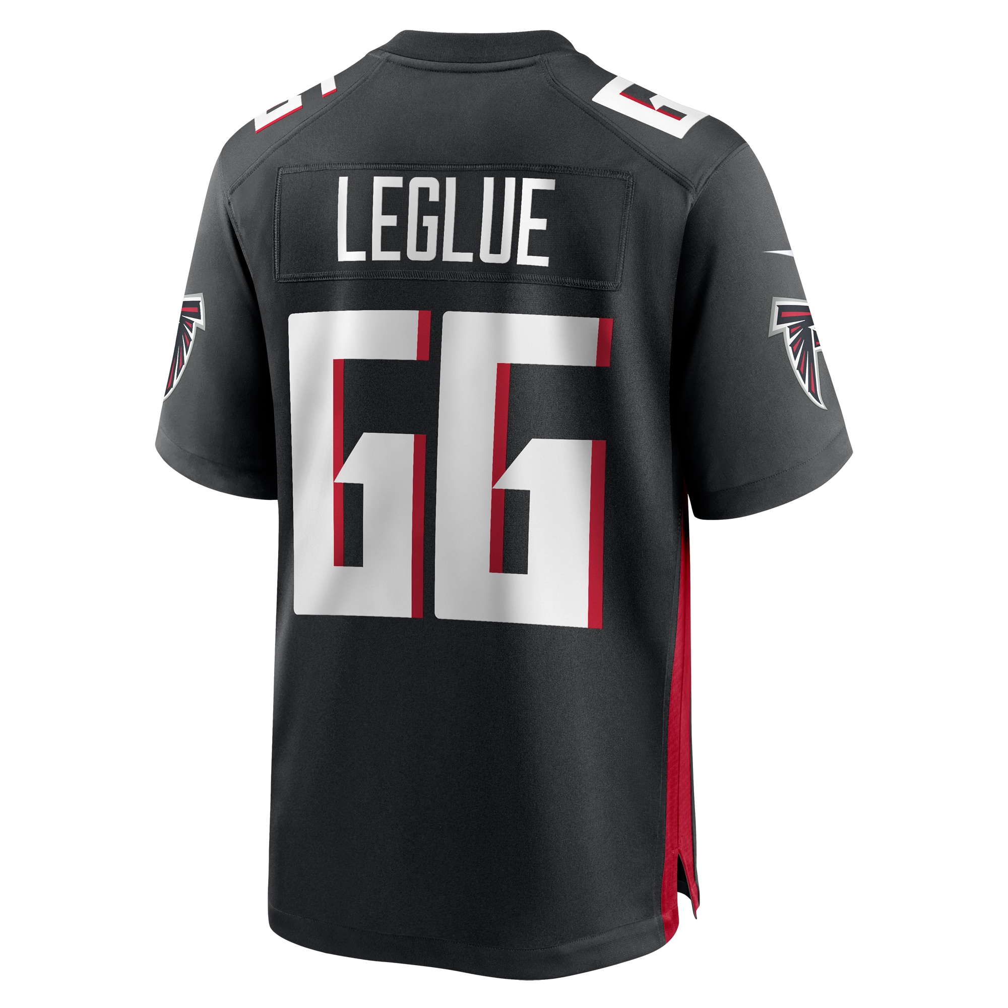 Men's Atlanta Falcons John Leglue Black Team Game Jersey