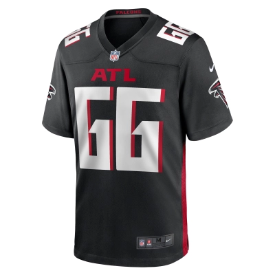 Men's Atlanta Falcons Joshua Miles Black Game Jersey 02