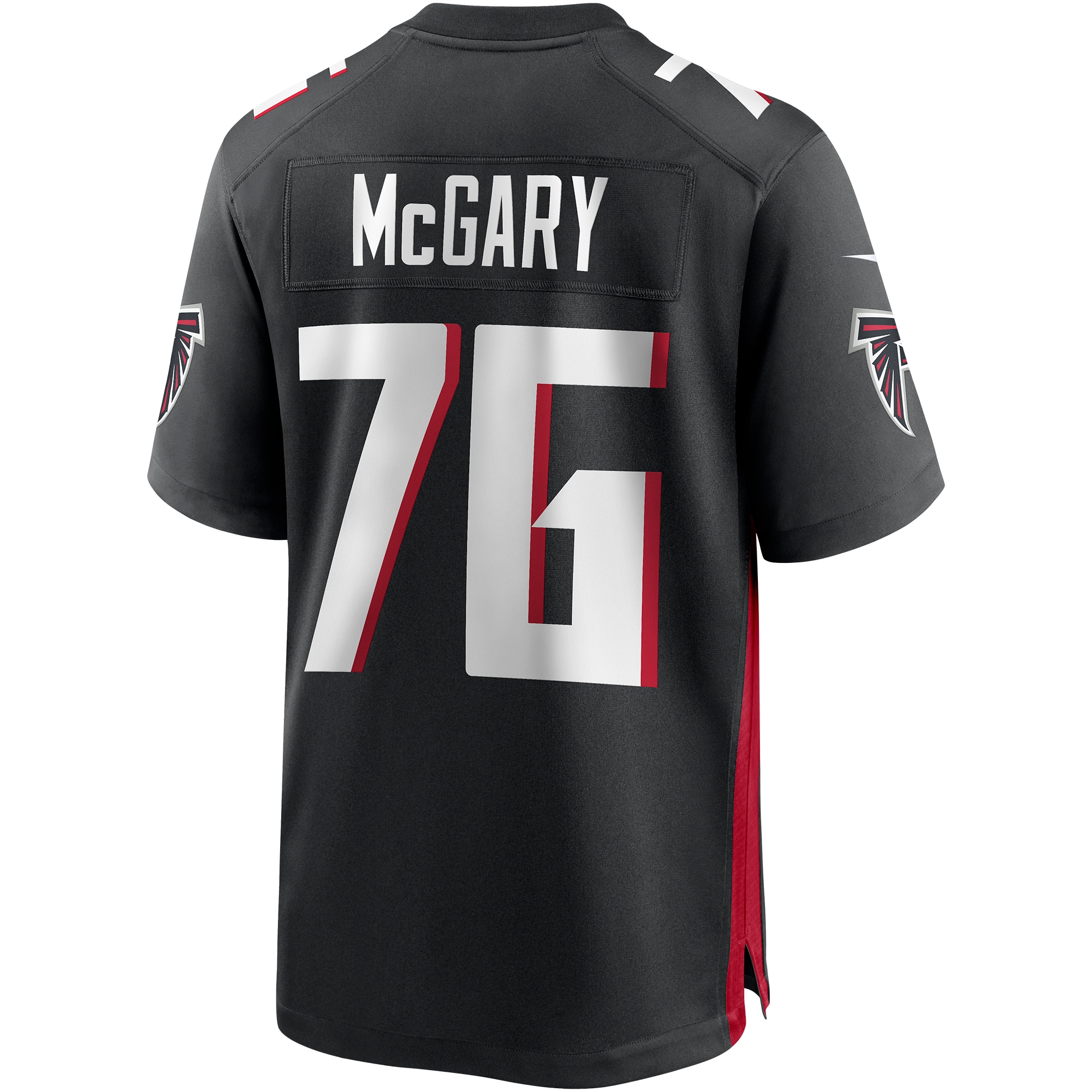 Men's Atlanta Falcons Kaleb McGary Black Game Jersey