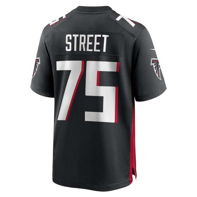 Men's Atlanta Falcons Kentavius Street Black Game Jersey