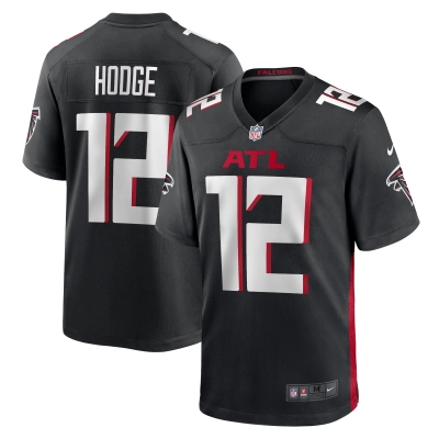 Men's Atlanta Falcons KhaDarel Hodge Black Game Jersey 01