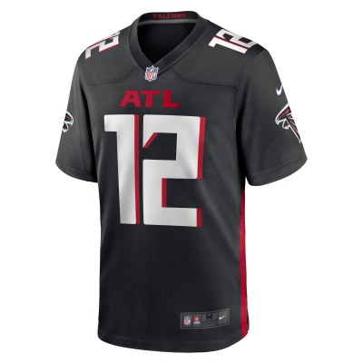 Men's Atlanta Falcons KhaDarel Hodge Black Game Jersey 02