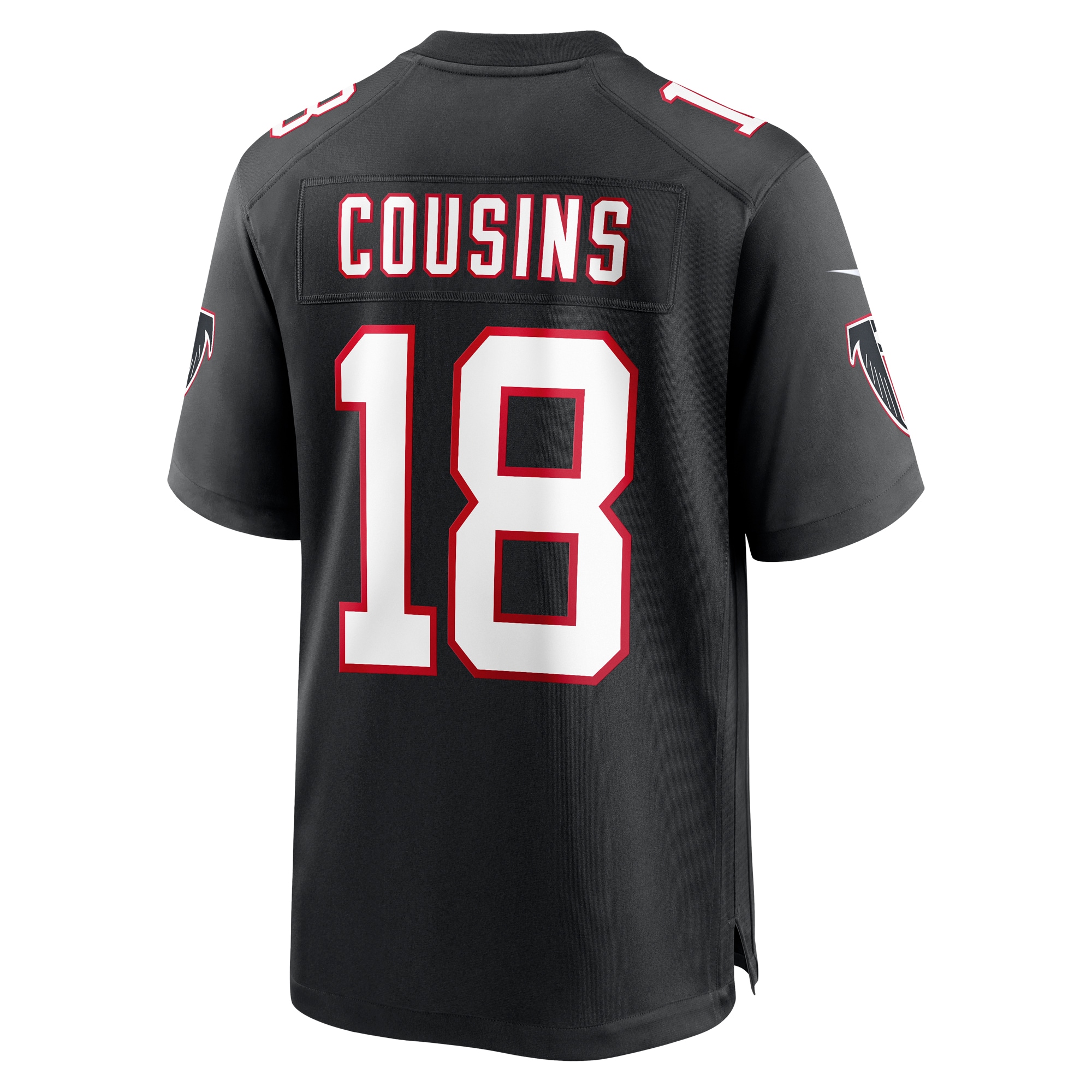 Men's Atlanta Falcons Kirk Cousins Black Alternate Game Player Jersey