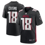 Men's Atlanta Falcons Kirk Cousins Black Game Player Jersey