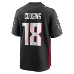 Men's Atlanta Falcons Kirk Cousins Black Game Player Jersey
