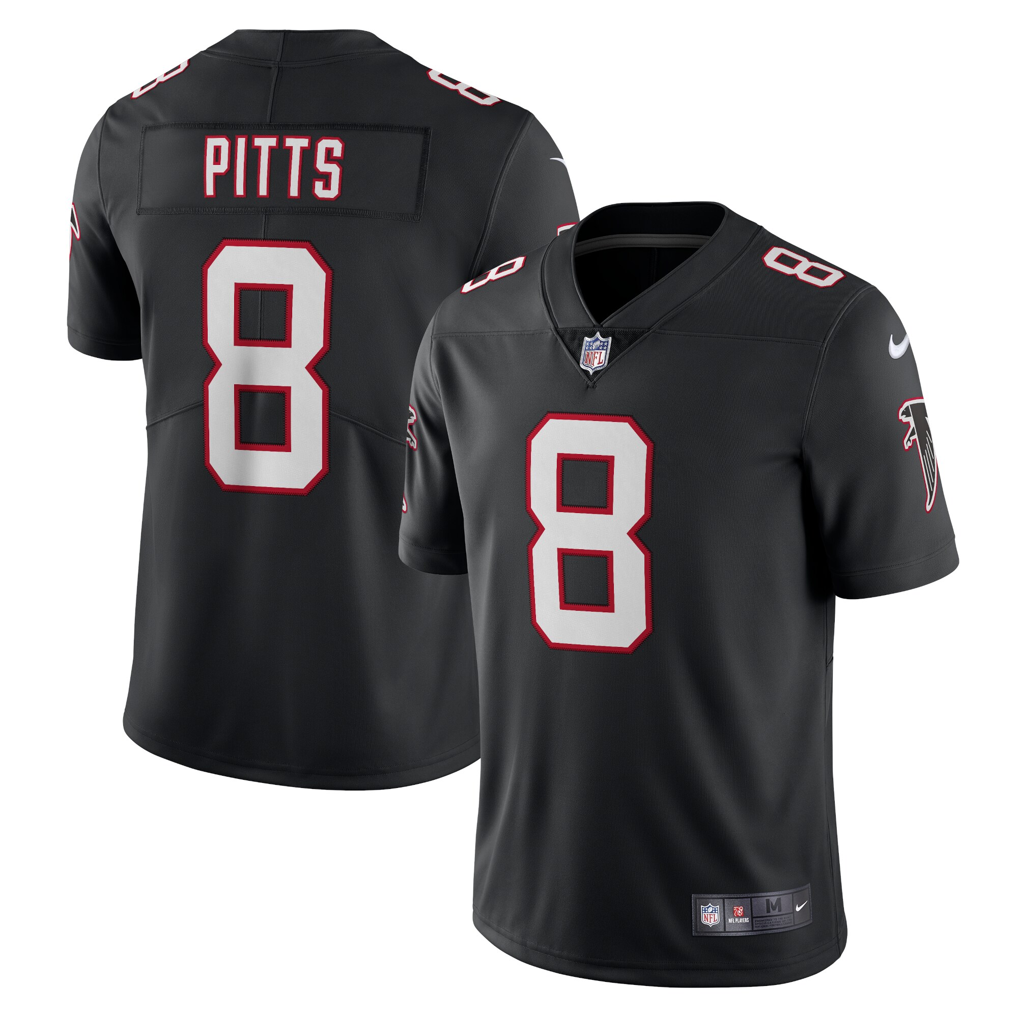 Men's Atlanta Falcons Kyle Pitts Black Alternate Vapor Limited Jersey