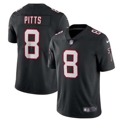 Men's Atlanta Falcons Kyle Pitts Black Alternate Vapor Limited Jersey 01
