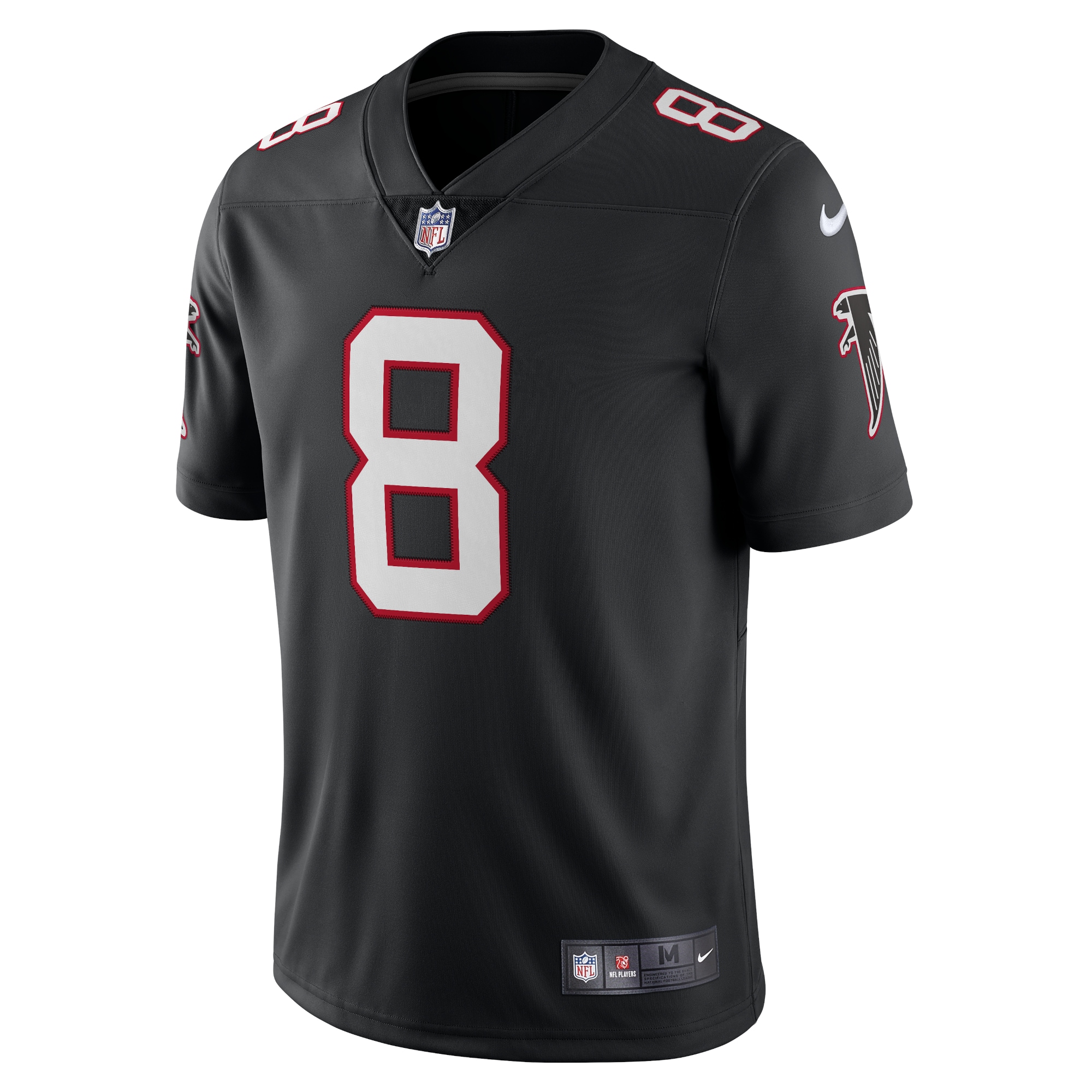 Men's Atlanta Falcons Kyle Pitts Black Alternate Vapor Limited Jersey