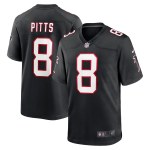Men's Atlanta Falcons Kyle Pitts Black Player Game Jersey