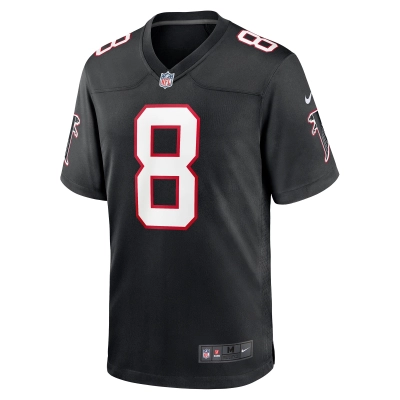 Men's Atlanta Falcons Kyle Pitts Black Player Game Jersey 02