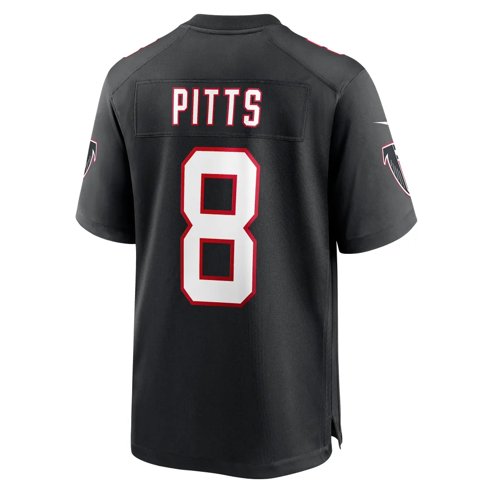Men's Atlanta Falcons Kyle Pitts Black Player Game Jersey