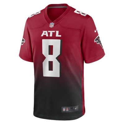 Men's Atlanta Falcons Kyle Pitts Red Alternate Game Jersey 02