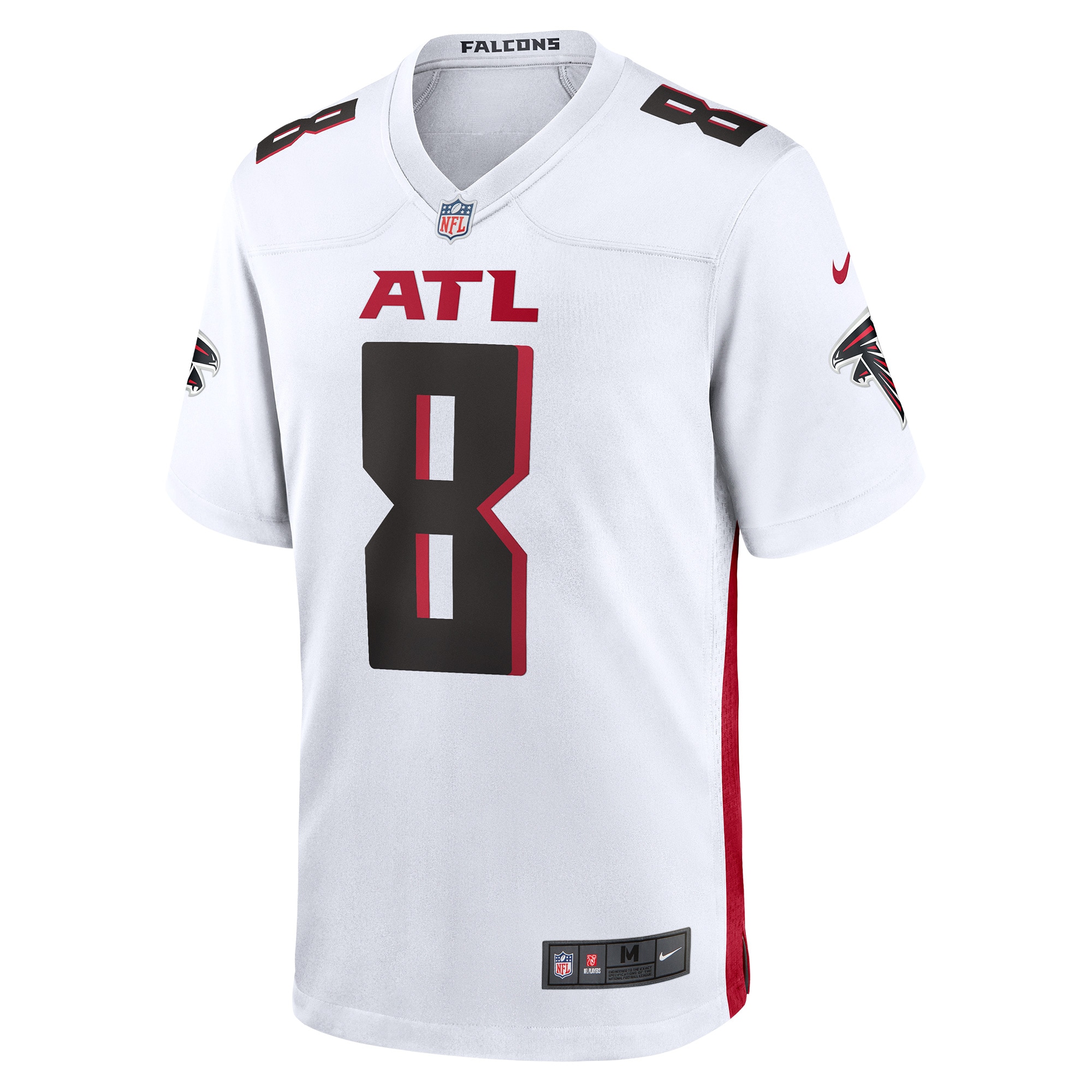 Men's Atlanta Falcons Kyle Pitts White Game Player Jersey