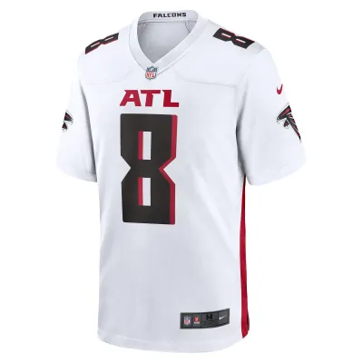 Men's Atlanta Falcons Kyle Pitts White Game Player Jersey 02