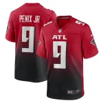 Men's Atlanta Falcons Michael Penix Jr. Red Alternate Game Jersey