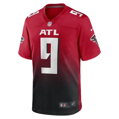 Men's Atlanta Falcons Michael Penix Jr. Red Alternate Game Jersey 02