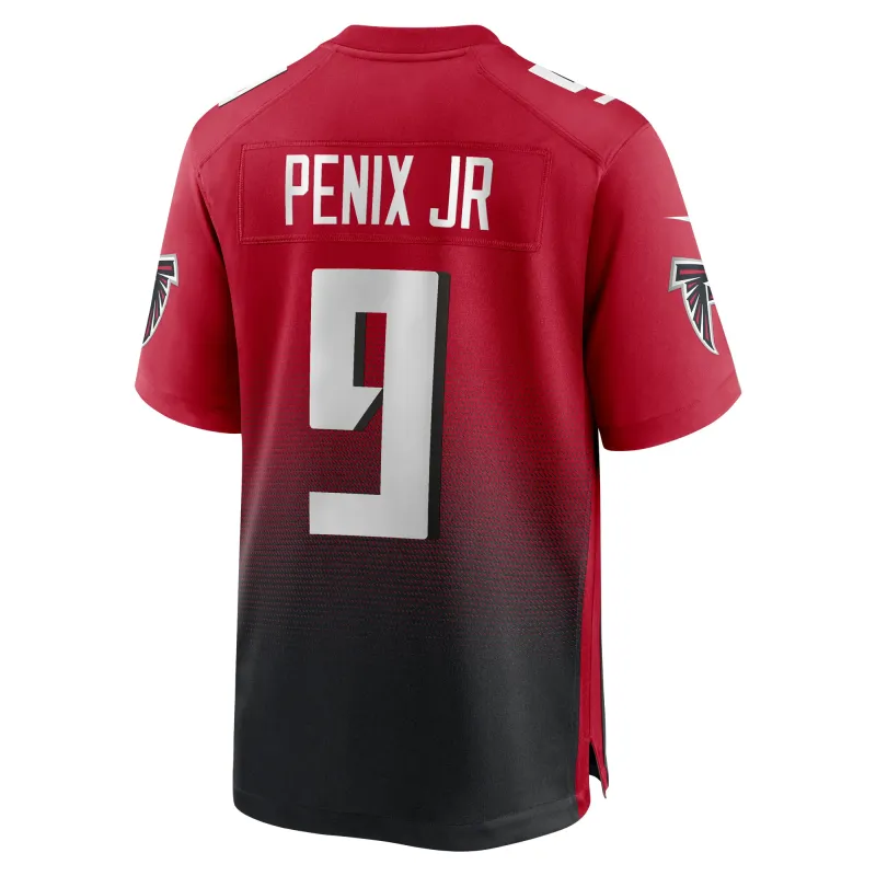 Men's Atlanta Falcons Michael Penix Jr. Red Alternate Game Jersey