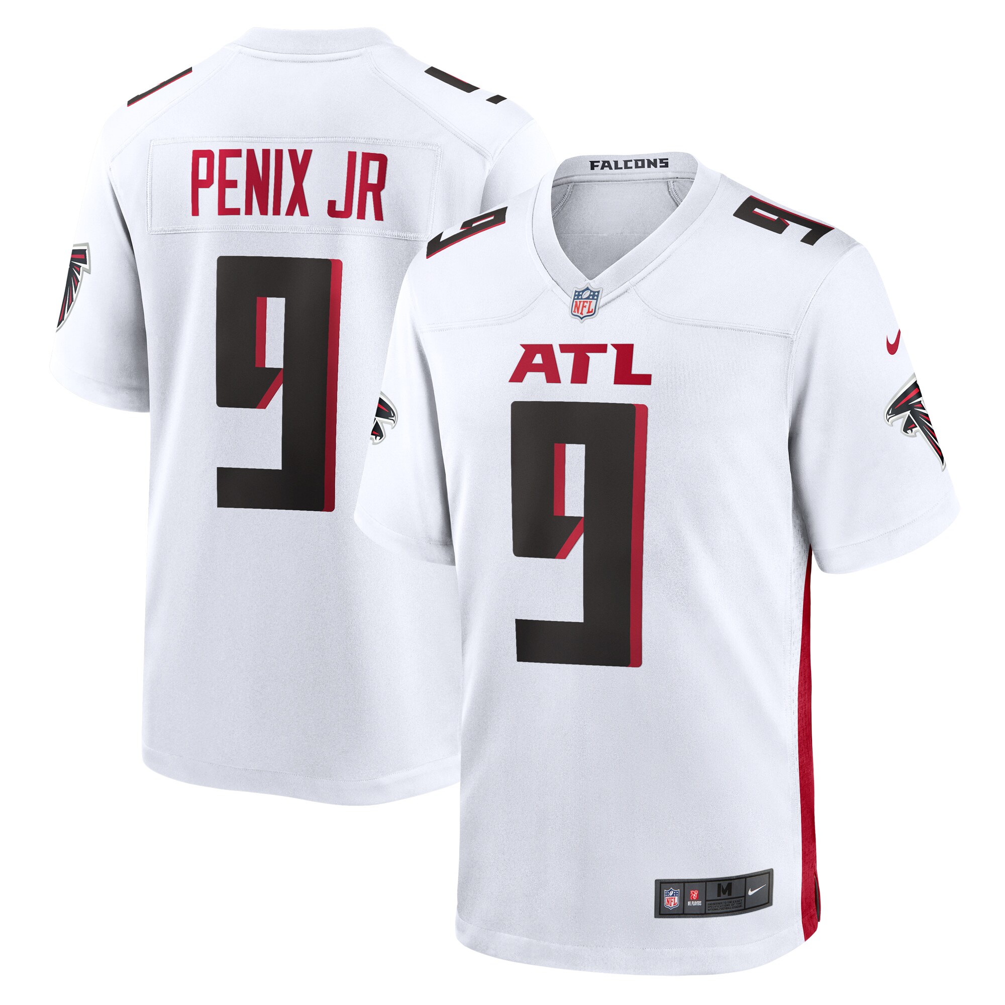 Men's Atlanta Falcons Michael Penix Jr. White Game Jersey