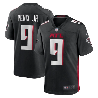 Men's Atlanta Falcons Michael Penix Jr. Black 2024 NFL Draft First Round Pick Player Game Jersey 01