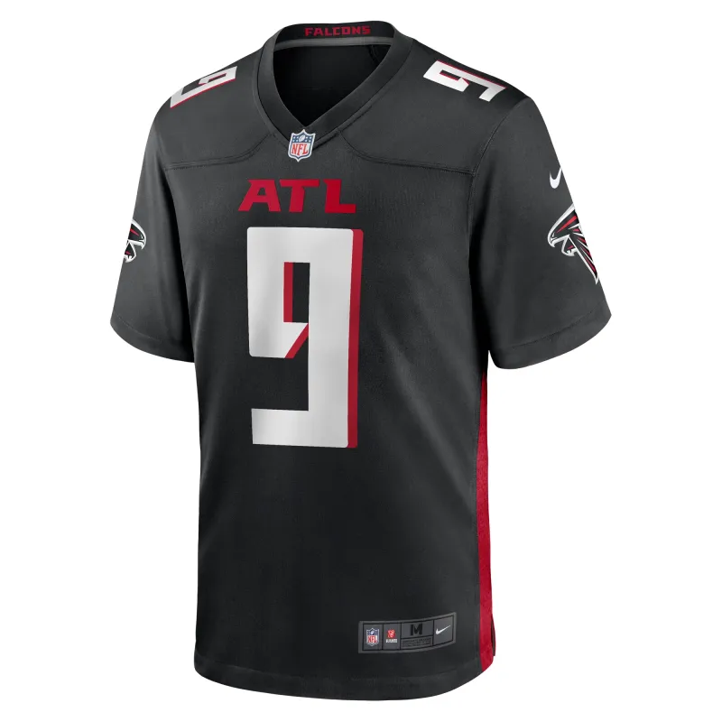 Men's Atlanta Falcons Michael Penix Jr. Black 2024 NFL Draft First Round Pick Player Game Jersey