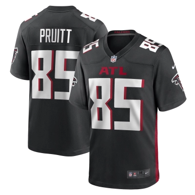 Men's Atlanta Falcons MyCole Pruitt Black Game Player Jersey 01
