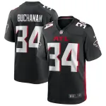 Men's Atlanta Falcons Ray Buchanan Black Game Retired Player Jersey