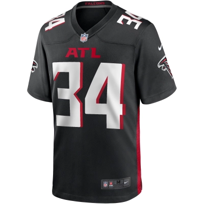 Men's Atlanta Falcons Ray Buchanan Black Game Retired Player Jersey 02