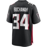 Men's Atlanta Falcons Ray Buchanan Black Game Retired Player Jersey