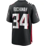 Men's Atlanta Falcons Ray Buchanan Black Game Retired Player Jersey