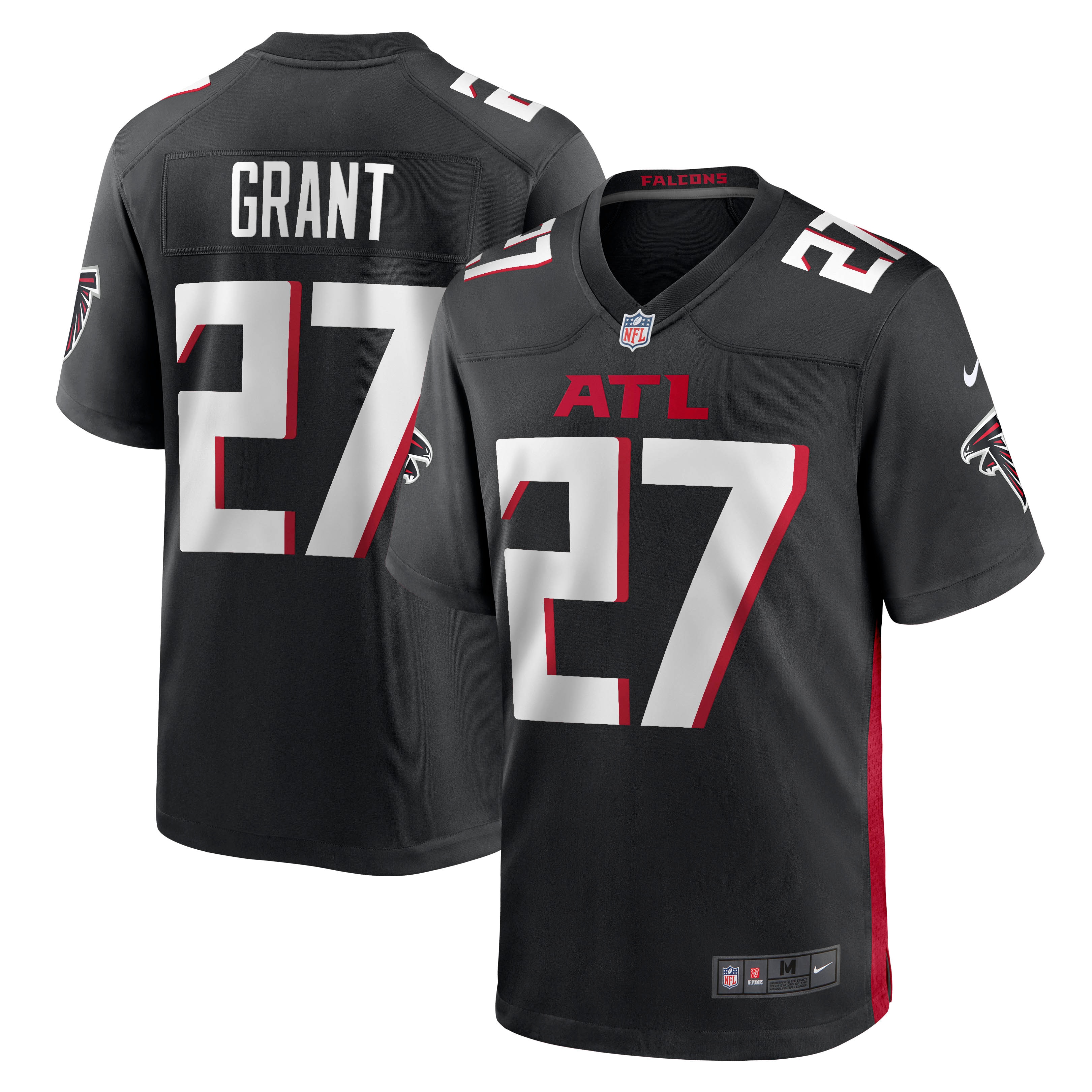 Men's Atlanta Falcons Richie Grant Black Game Jersey