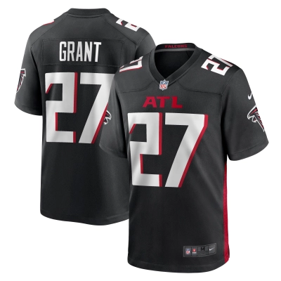 Men's Atlanta Falcons Richie Grant Black Game Jersey 01