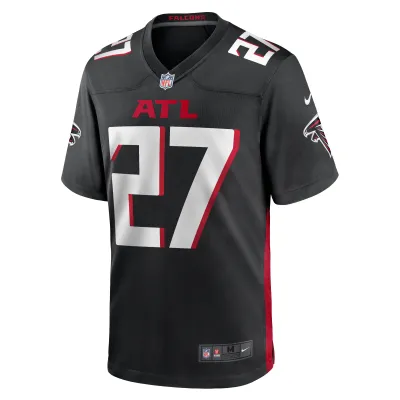 Men's Atlanta Falcons Richie Grant Black Game Jersey 02