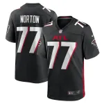 Men's Atlanta Falcons Storm Norton Black Game Jersey
