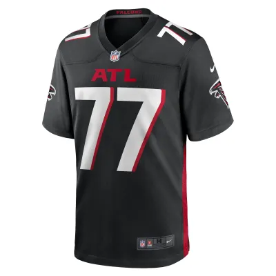 Men's Atlanta Falcons Storm Norton Black Game Jersey 02
