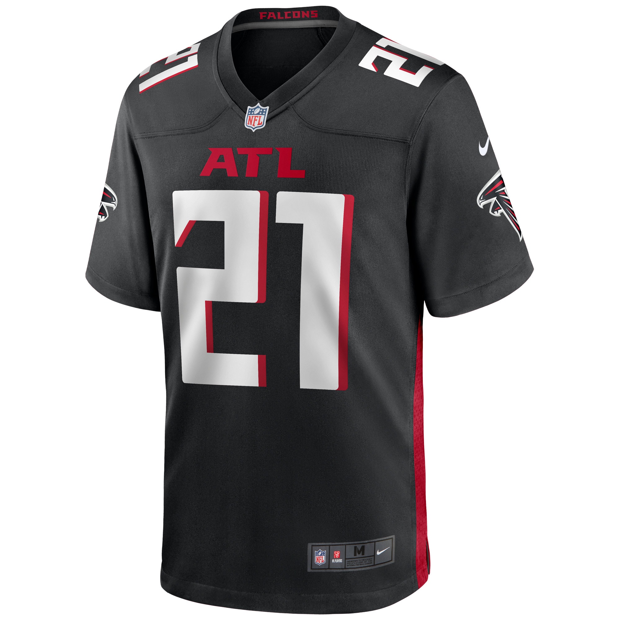 Men's Atlanta Falcons Todd Gurley II Black Game Player Jersey