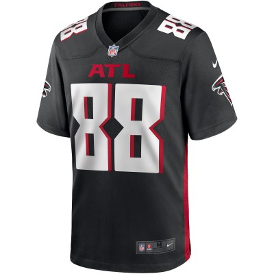 Men's Atlanta Falcons Tony Gonzalez Black Game Retired Player Jersey 02
