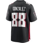 Men's Atlanta Falcons Tony Gonzalez Black Game Retired Player Jersey