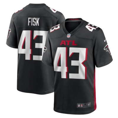 Men's Atlanta Falcons Tucker Fisk Black Player Game Jersey 01