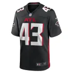 Men's Atlanta Falcons Tucker Fisk Black Player Game Jersey
