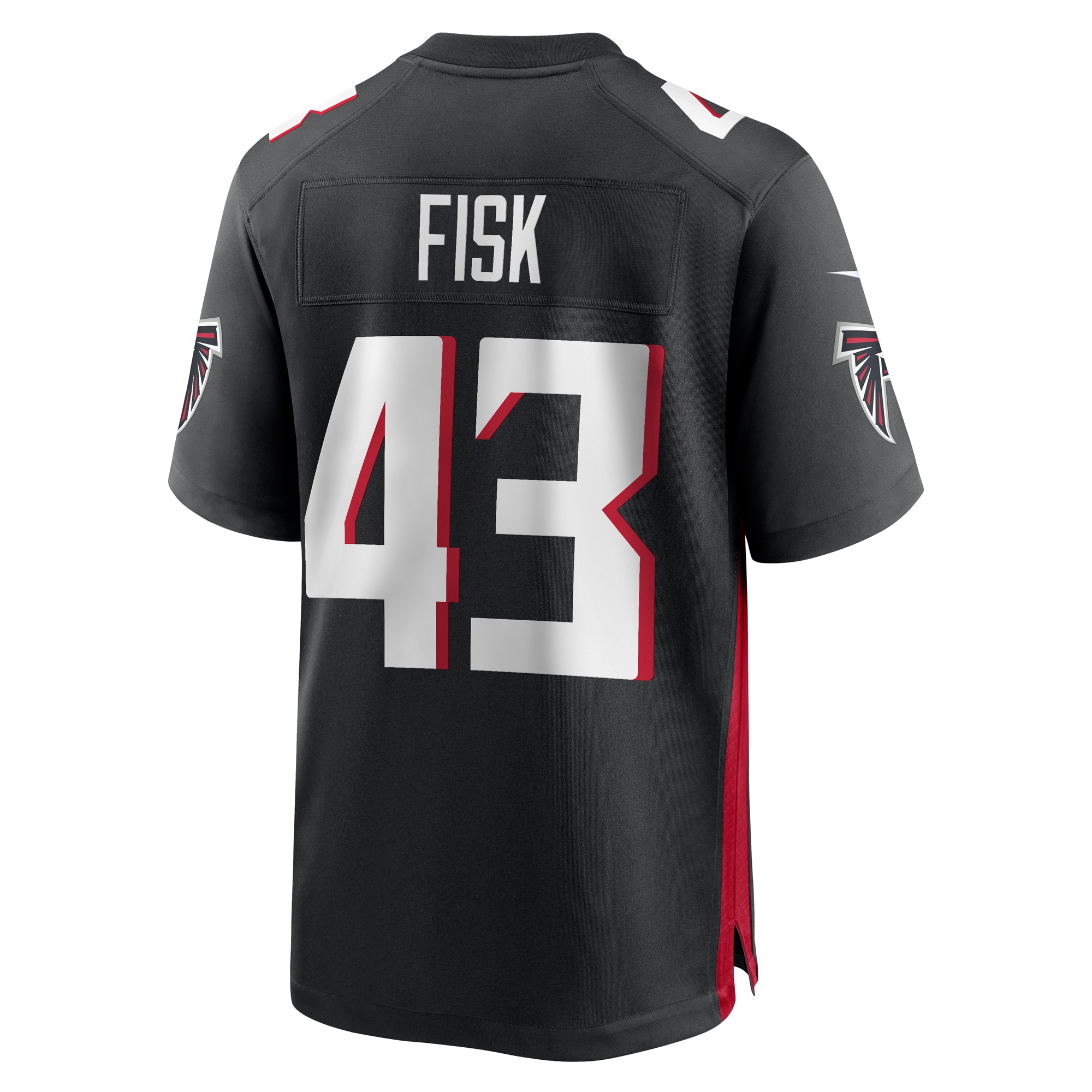 Men's Atlanta Falcons Tucker Fisk Black Player Game Jersey