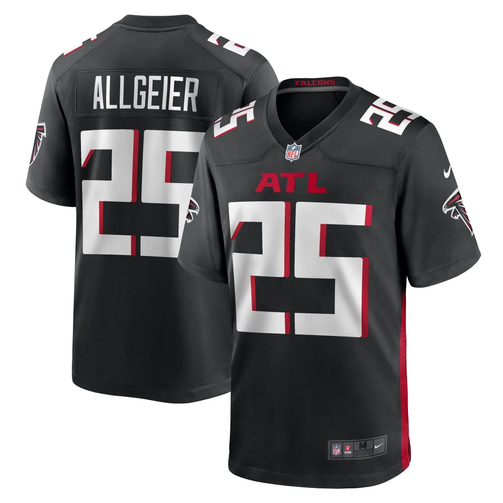 Men's Atlanta Falcons Tyler Allgeier Black Player Game Jersey