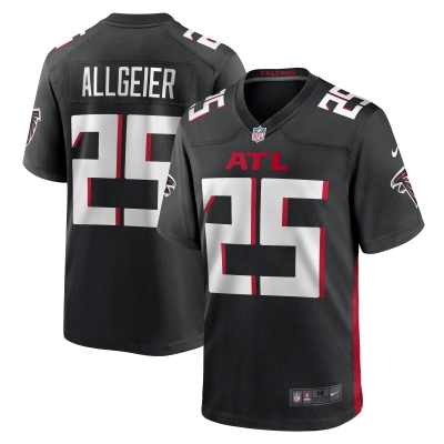 Men's Atlanta Falcons Tyler Allgeier Black Player Game Jersey 01