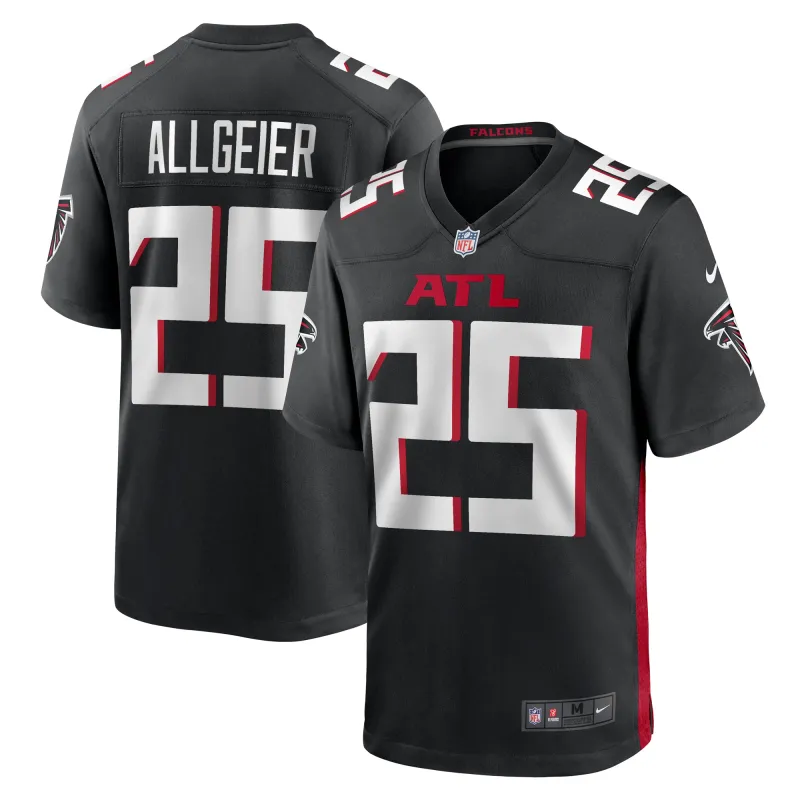 Men's Atlanta Falcons Tyler Allgeier Black Player Game Jersey