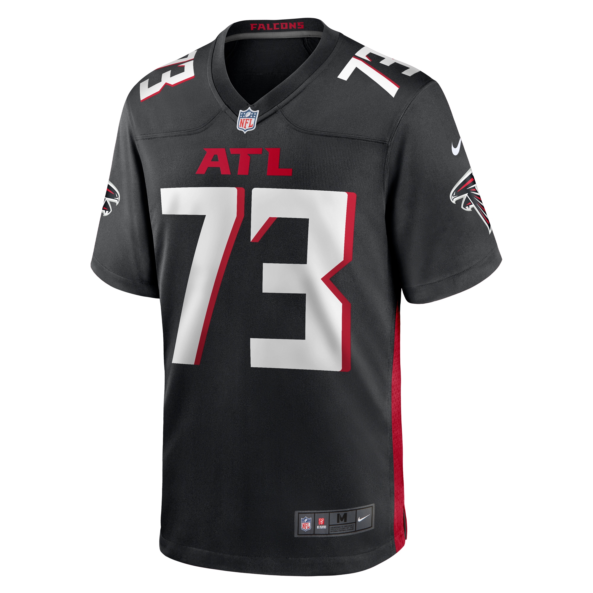 Men's Atlanta Falcons Tyler Vrabel Black Player Game Jersey
